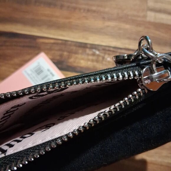 Juicy Couture All that Glitters Wristlet Wallet Liquorice & Silver *NWT* - Picture 3 of 6